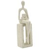 Mauro Ferretti Stons Статуэтка "Одиночная" кремовая 8,5x6,5x24 см