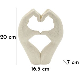 Скульптура Любовь Stones Mauro Ferretti 16,5x7x20 см кремовый