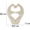 Скульптура Любовь Stones Mauro Ferretti 16,5x7x20 см кремовый