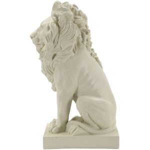 Скульптура Льва Stons от Mauro Ferretti 17,5x25x40 см кремовая