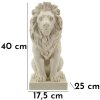 Скульптура Льва Stons от Mauro Ferretti 17,5x25x40 см кремовая
