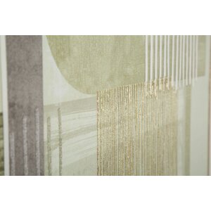 Mauro Ferretti Leinwandbild mit Rahmen Linien 60x3x60 cm