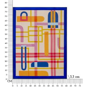 Mauro Ferretti Modis Wandbild mit Rahmen 60x3,3x80 cm