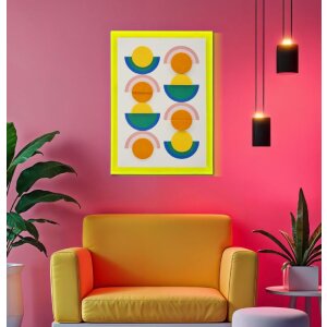 Mauro Ferretti Wandbild Pop Art mit Rahmen 50x3,3x70 cm