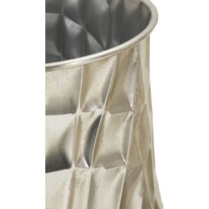 Mauro Ferretti Vasen-Set silber 3-teilig Ø35x38,5 / Ø27,5x33 / Ø18,5x26,5 cm