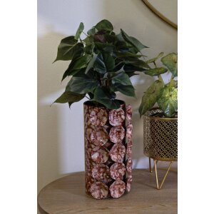 Mauro Ferretti Ваза Drop красная 12,5x12,5x24 см