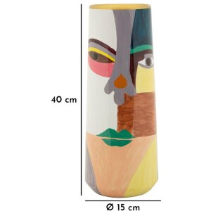 Mauro Ferretti Vase Piccassy Farbe hoch Ø15x40 cm
