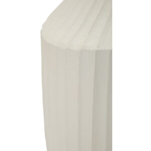 Mauro Ferretti Ice Vase Creme Ø 28,5x50,5 cm MGO Skulptural