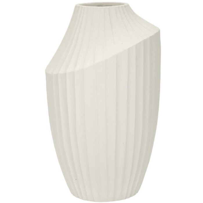Mauro Ferretti Ваза Eis Ø 22,5x38 см кремовая