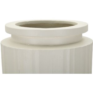 Mauro Ferretti Vase Hoch Ø 32x80 cm creme