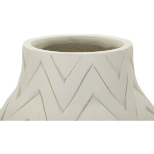 Mauro Ferretti Vase Winter Ø 29x60 cm creme