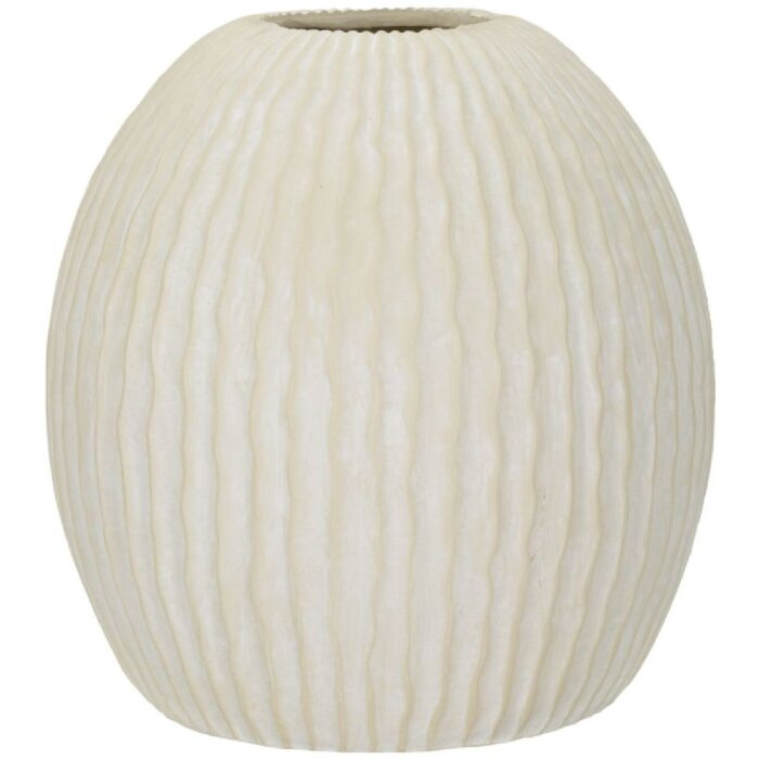 Mauro Ferretti Vase Eiszapfen Ø 36,5x38 cm creme