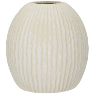 Mauro Ferretti Vase Eiszapfen Ø 36,5x38 cm creme
