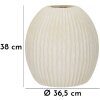 Mauro Ferretti Vase Eiszapfen Ø 36,5x38 cm creme