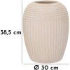 Mauro Ferretti Ваза Туман Ø 30x38,5 см кремовая