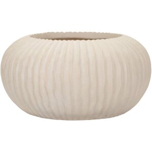 Mauro Ferretti Vase Nebel Ø35x18 cm creme