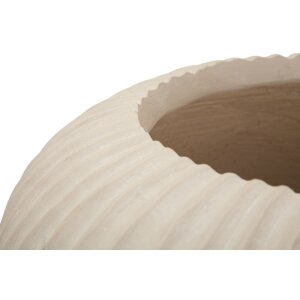 Mauro Ferretti Ваза Nebel Ø35x18 см кремовая