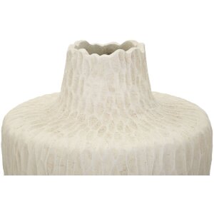 Mauro Ferretti Vase Schatten Ø 29,5x57 cm creme