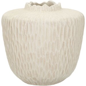Mauro Ferretti Vase Schatten Ø 35x32,5 cm creme