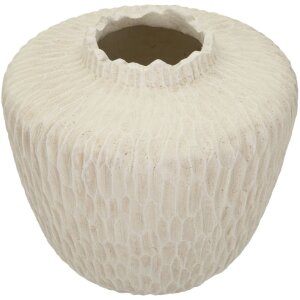 Mauro Ferretti Vase Schatten Ø 35x32,5 cm creme