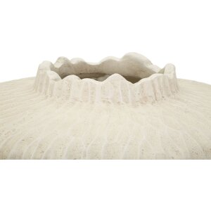 Mauro Ferretti Vase Schatten Ø 35x32,5 cm creme