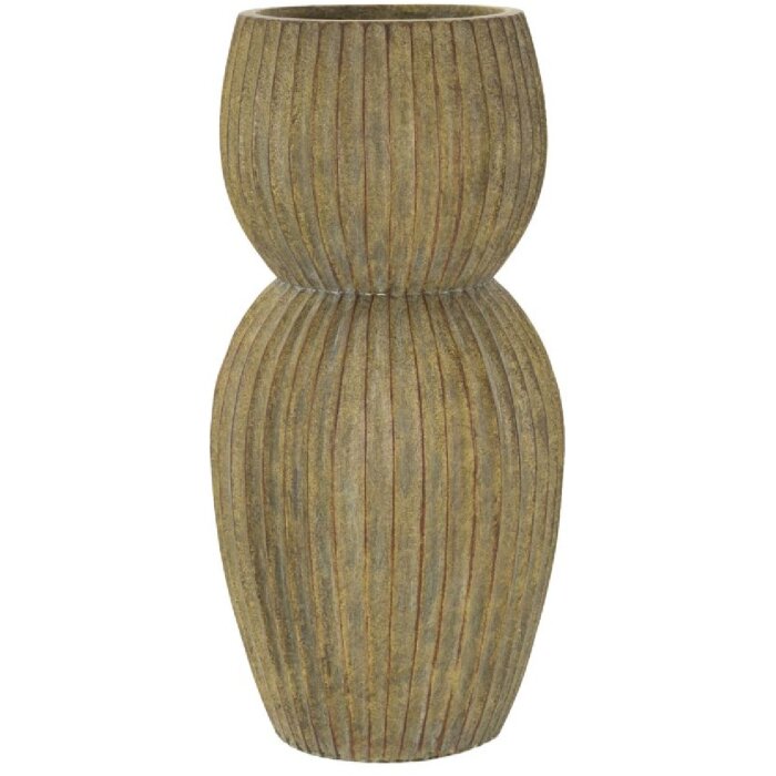 Mauro Ferretti Vase Brise Ø 25x52,5 cm schilfgrün