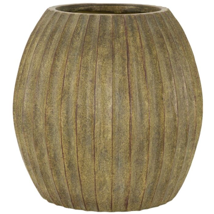 Mauro Ferretti Vase Brise Ø 32x32,5 cm schilfgrün