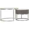 Mauro Ferretti Журнальные столики Greys 2 шт. 70x45 – 50x40 см серые серебристые