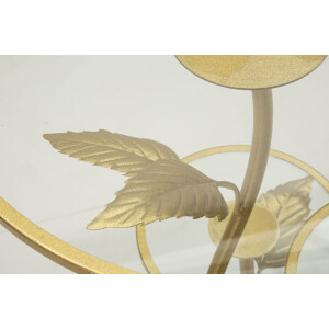 Приставной столик Mauro Ferretti с листом и 3 полками 54x69,5 см золотой