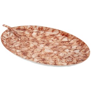 Mauro Ferretti Декоративная чаша Tropfen Browy 35x22x2,5 см коричневая