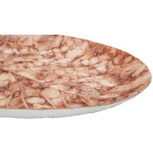 Mauro Ferretti Декоративная чаша Tropfen Browy 35x22x2,5 см коричневая