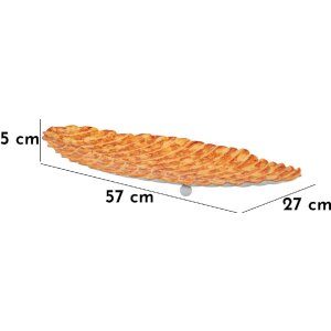 Mauro Ferretti Декоративная чаша Капля Красная Оранжевая 57x27x5 см