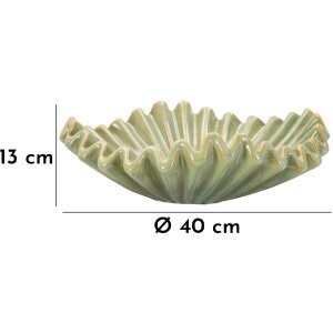 Mauro Ferretti Dekoschale Venedig Ø 40x13 cm grün