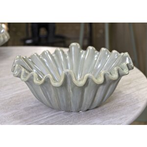 Mauro Ferretti Декоративная чаша Венеция 33x14,5 см зеленая