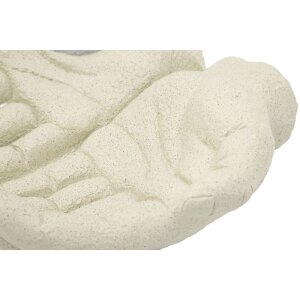 Mauro Ferretti Декоративная чаша Hands Stons 22,7x20x7,3 см кремового цвета