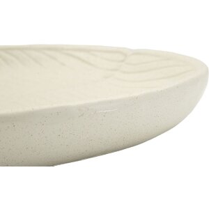 Mauro Ferretti Dekoschale Stons 33x29x4 cm creme