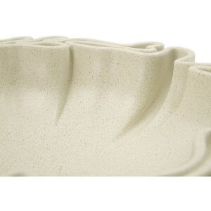 Чаша декоративная Mauro Ferretti Stons 40,5x38,5x9,5 см кремовая