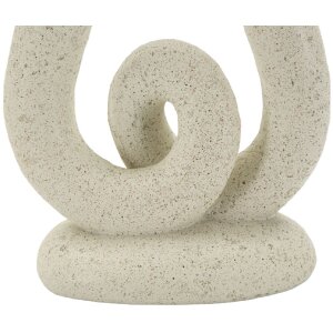 Mauro Ferretti Kerzenhalter Stons 12x7x20 cm creme