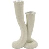 Mauro Ferretti Kerzenhalter Stons 10x6,5x17,5 cm creme