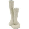 Mauro Ferretti Kerzenhalter Stons 10x6,5x17,5 cm creme