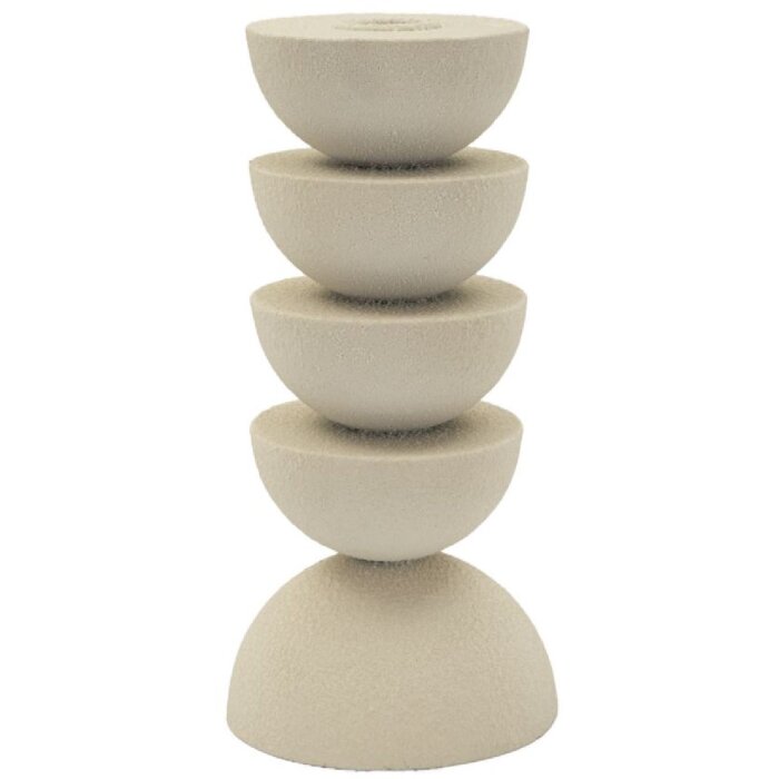 Mauro Ferretti Подсвечник Dune Pix 10x21 см кремовый