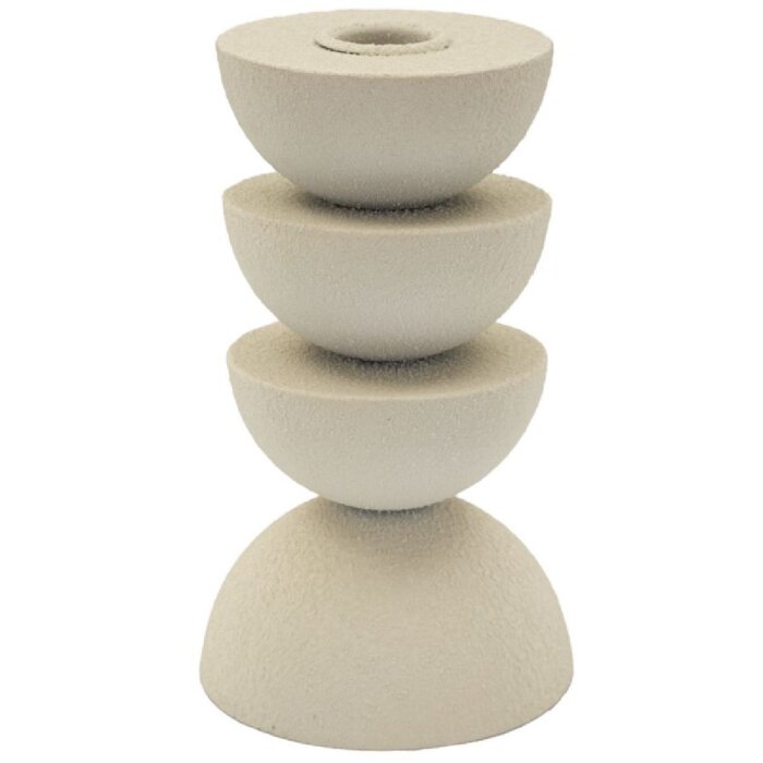 Mauro Ferretti Kerzenhalter Dune Pix 9x15 cm creme