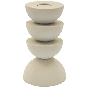 Mauro Ferretti Kerzenhalter Dune Pix 9x15 cm creme