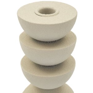 Mauro Ferretti Kerzenhalter Dune Pix 9x15 cm creme