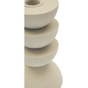 Mauro Ferretti Kerzenhalter Dune Pix 9x15 cm creme