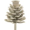 Mauro Ferretti Kerzenhalter Pigna Düne 9,5x22,5 cm creme