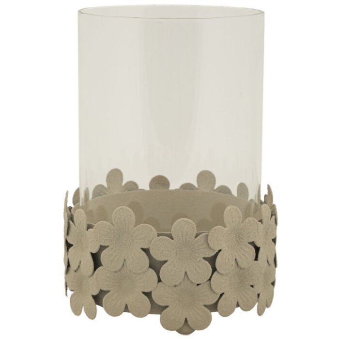 Mauro Ferretti Подсвечник Дюна с колбой 12x16 см кремовый