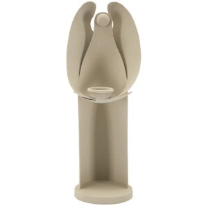 Mauro Ferretti Kerzenhalter Dune Engel 13x11,5x37,5 cm creme