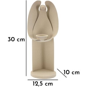 Mauro Ferretti Подсвечник Dune Engel 12,5x10x30 см кремовый