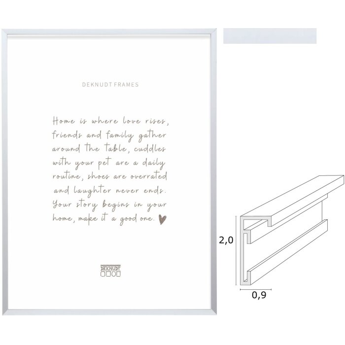 Deknudt S029D1 Алюминиевый рамка Серебро 10x15-30x40 см с подставкой